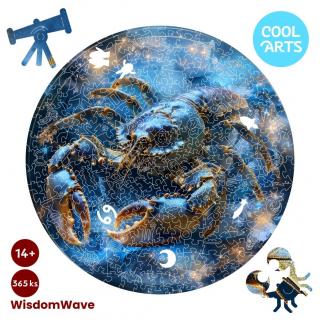 Rak na oblohe - Znamenie zverokruhu -  WisdomWave (365 ks) - Drevené puzzle