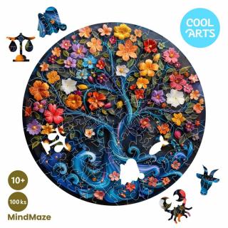 Vodnár života - Znamenie zverokruhu - MindMaze (100 ks) - Drevené puzzle