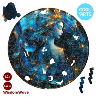 Vodnárka Zodica - Znamenie zverokruhu - WisdomWave (362 ks) - Drevené puzzle