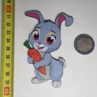 Zajac - Drevená magnetka - CoolArts Výška magnetky: 10 cm