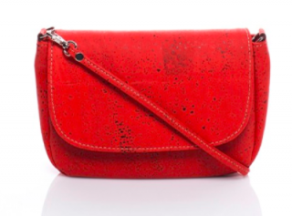 Korková kabelka TIRACOLO Farba: červená