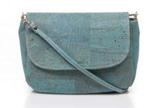 Korková kabelka TIRACOLO Farba: modrá