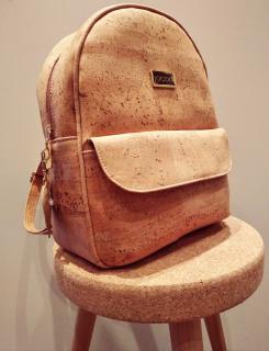 Korkový ruksačik SANTIAGO Farba: natural