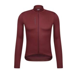 Cyklodres ISADORE  Signature Thermal Long Sleeve Jersey Red Mahogany (Cyklodres ISADORE )