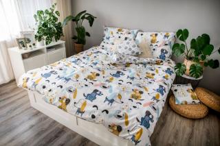 Bavlnené 3 - dielne posteľné obliečky, DITA Dogs, detský motív