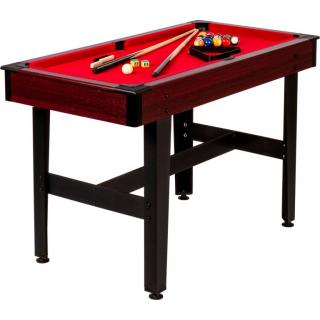 GamesPlanet® biliardový stôl COMPACT, červený, 4ft