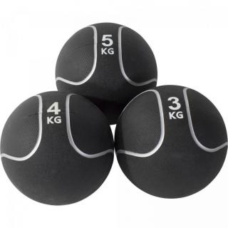 Gorilla Sports Medicinbal set Black Silver, 12 kg