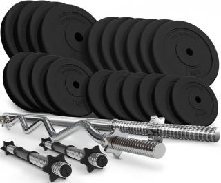 PHYSIONIC Vzpieračský set so závažím hviezdicové zámky 105kg