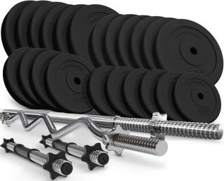 PHYSIONIC Vzpieračský set so závažím hviezdicové zámky 125kg