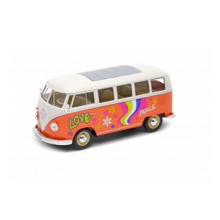 1:24 1963 Volkswagen T1 Bus Peace Love Oranžová