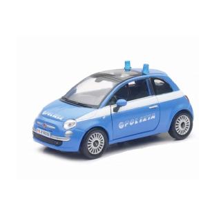 1:24 Fiat Nuova 500 Polizia Modrá