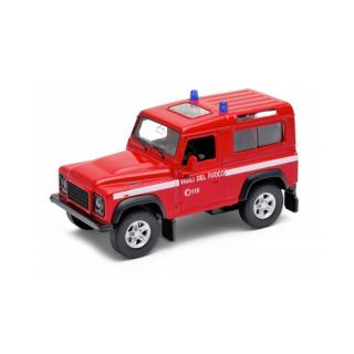 1:34 Land Rover Defender Fire Červená