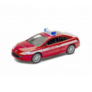 1:34 Peugeot 407 Coupé Fire Dept. Červená