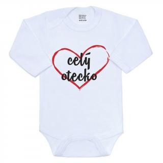 Body s potlačou New Baby celý otecko 56 (0-3m)