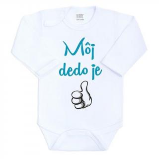 Body s potlačou New Baby Môj dedo je jednotka 56 (0-3m)