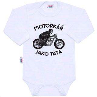 Body s potlačou New Baby Motorkář jako táta 62 (3-6m)