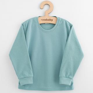 Detske bavlnené tričko s dlhým rukávom New Baby Kindergarten iceberg 104 (3-4r)