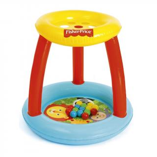 Detské nafukovacie hracie centrum s otvormi na lopty Fisher Price