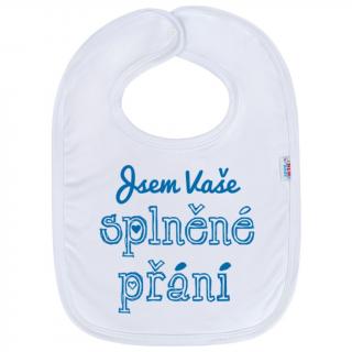 Detský podbradník New Baby Jsem Vaše splněné přání modrý