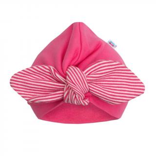 Dievčenská čiapočka turban New Baby For Girls stripes 62 (3-6m)