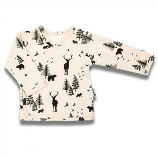 Dojčenská bavlněná košilka Nicol Bambi 56 (0-3m)