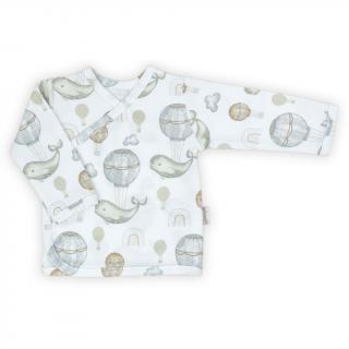 Dojčenská bavlněná košilka Nicol Miki 62 (3-6m)