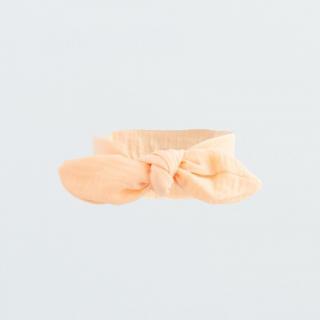 Dojčenská mušelínová čelenka New Baby Leny Peach 62 (3-6m)