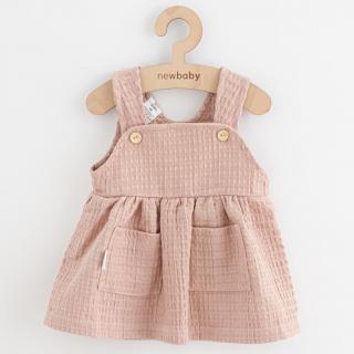 Dojčenská mušelínová suknička New Baby Comfort clothes ružová 68 (4-6m)