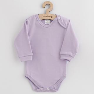 Dojčenské bavlnené body New Baby fialová 80 (9-12m)