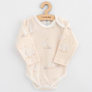 Dojčenské bavlnené body s dlhým rukávom New Baby Husičky 80 (9-12m)