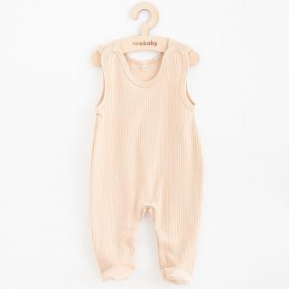 Dojčenské bavlnené dupačky New Baby Practical béžová 80 (9-12m)