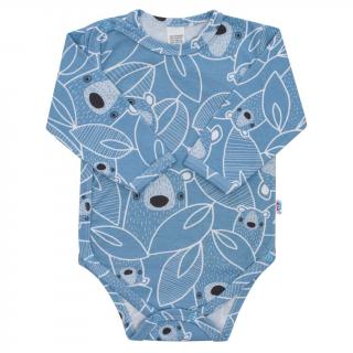 Dojčenské body celorozopínacie New Baby BuBu modré 62 (3-6m)