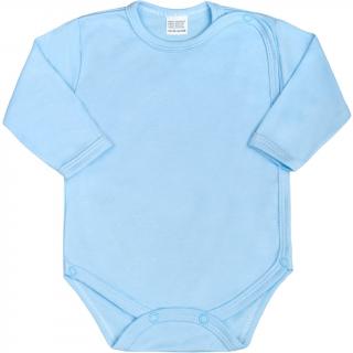 Dojčenské body celorozopínacie New Baby Classic modré 56 (0-3m)