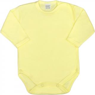 Dojčenské body celorozopínacie New Baby Classic žlté 50