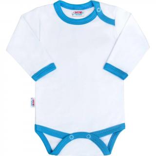 Dojčenské body New Baby s  modro-tyrkysovým lemom 80 (9-12m)