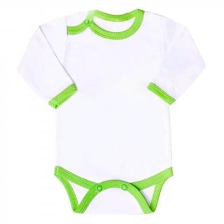 Dojčenské body New Baby so zeleným lemom 68 (4-6m)