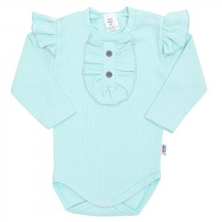 Dojčenské body New Baby Stripes ľadovo modré 56 (0-3m)