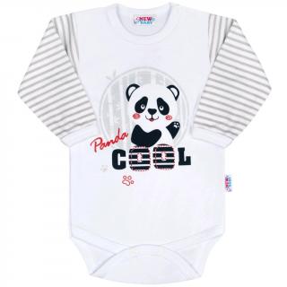 Dojčenské body s dlhým rukávom New Baby Panda 80 (9-12m)