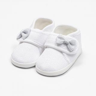 Dojčenské capačky s mašličkou New Baby biela 12-18 m 12-18 m