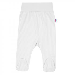 Dojčenské polodupačky New Baby Stripes biele 80 (9-12m)