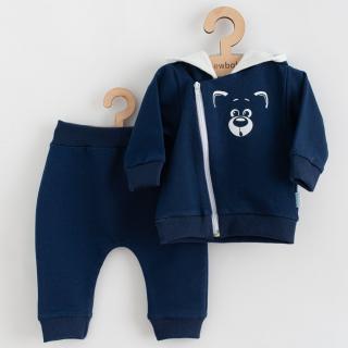 Dojčenské tepláčky a mikinka New Baby Animals Bear modrá 62 (3-6m)