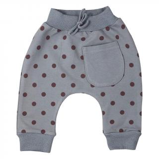 Dojčenské tepláčky Koala Dots sivá 80 (9-12m)