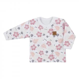 Dojčenské tričko s dlhým rukávom Koala Flowers 80 (9-12m)