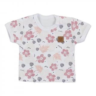 Dojčenské tričko s krátkym rukávom Koala Flowers 62 (3-6m)