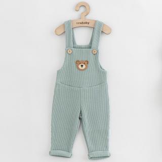 Dojčenské zahradníčky New Baby Luxury clothing Oliver zelené 56 (0-3m)