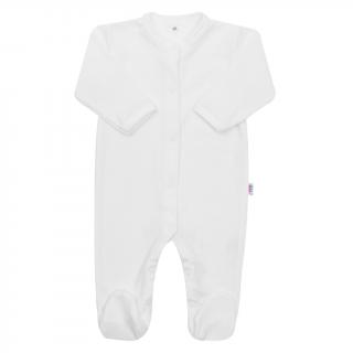 Dojčenský bavlnený overal New Baby Practical biely chlapec 68 (4-6m)