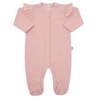 Dojčenský bavlnený overal New Baby Practical ružový dievča 86 (12-18m)