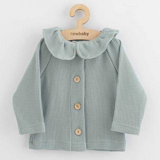 Dojčenský kabátik na gombíky New Baby Luxury clothing Laura sivý 86 (12-18m)