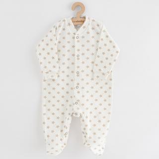 Dojčenský overal New Baby Classic II hviezdy béžové 80 (9-12m)