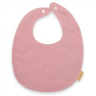 Mušelínový detský podbradník New Baby pink